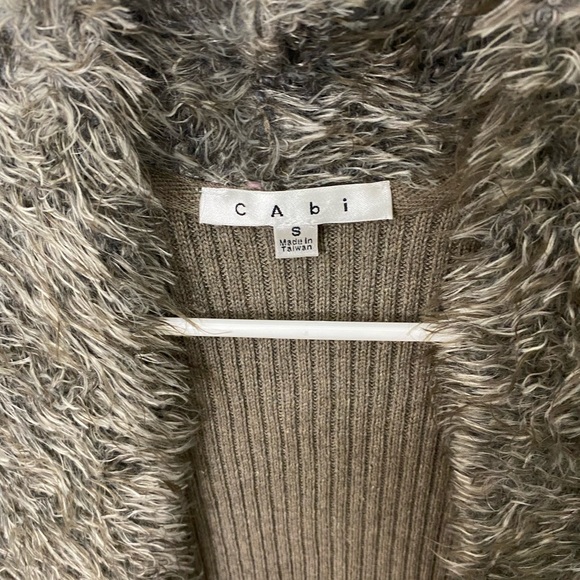 CAbi alpaca mohair blend fur vest small - Picture 3 of 5